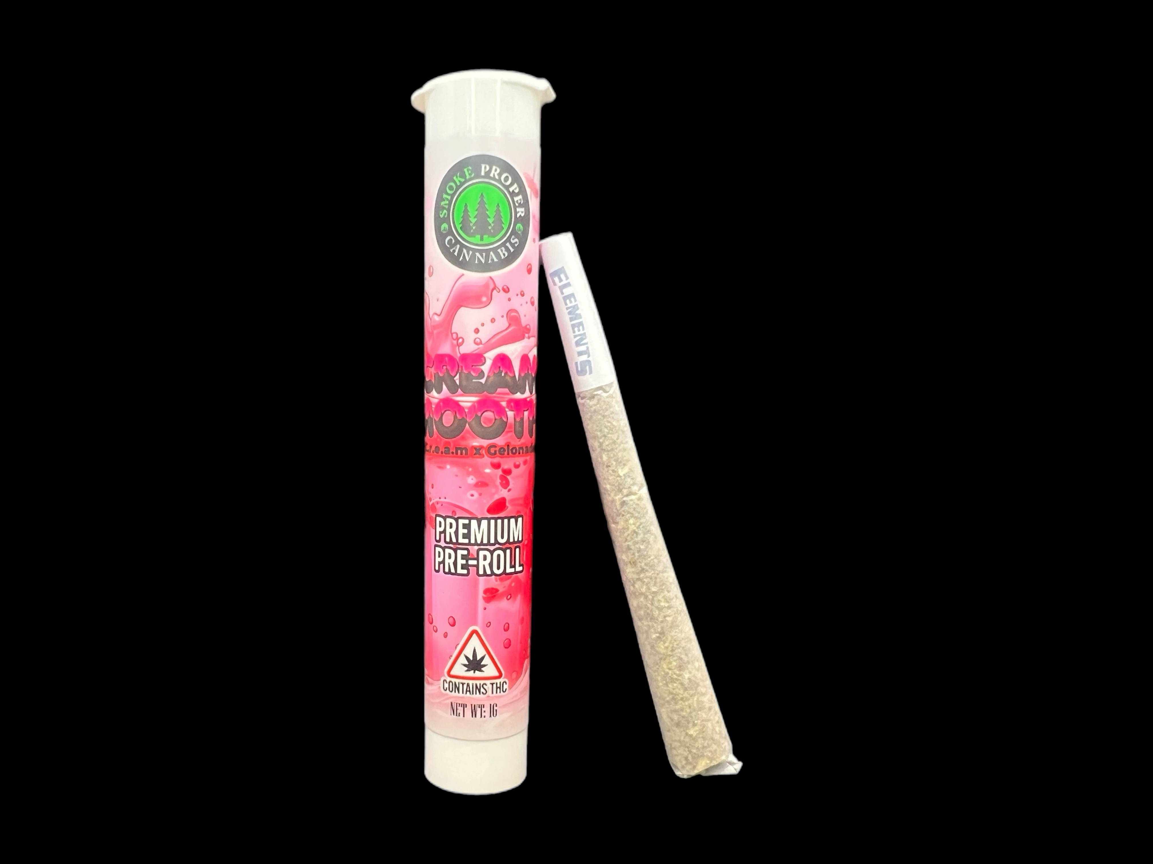 Photograph of product: Smoke Proper: Cream Smoothie Pre-roll