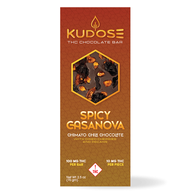 Photograph of product: Kudose - 100mg Chocolate Bar - Spicy Cassanova