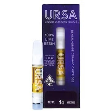 Photograph of product: URSA 1g Strawberry Cheesecake Live Resin Cartridge