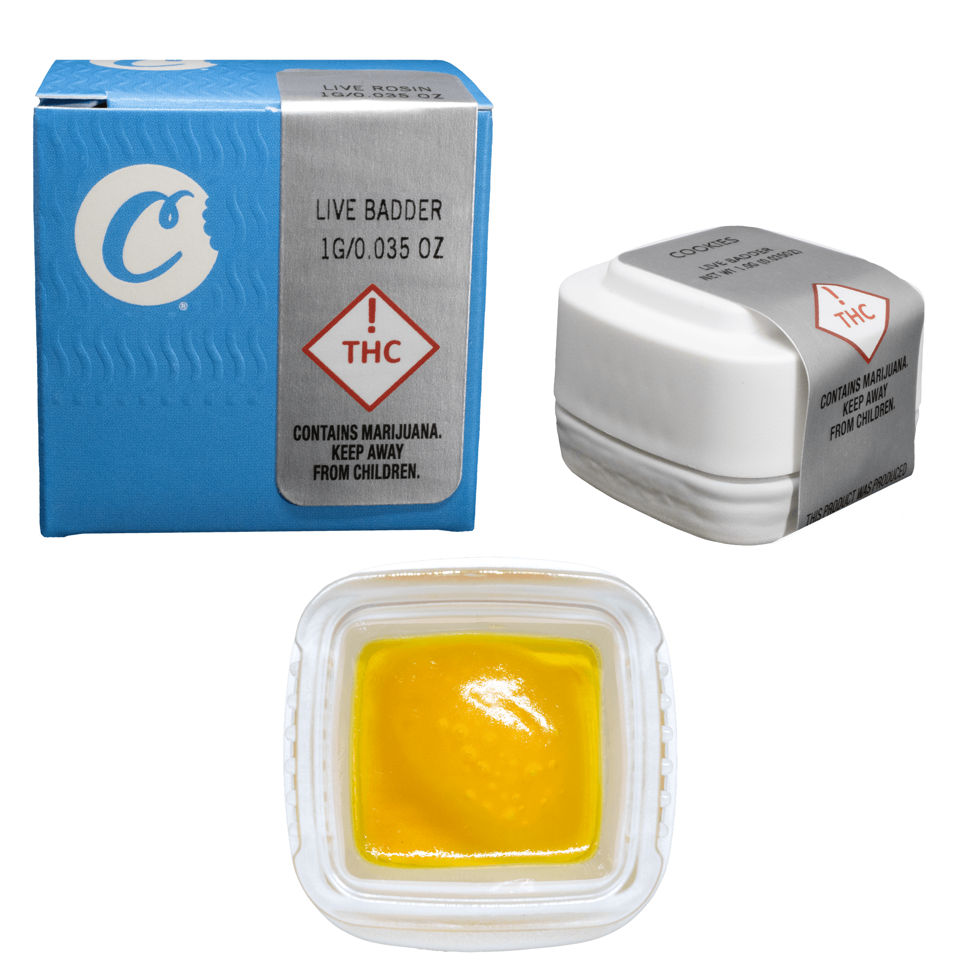 Photograph of product: Cookies - Live Rosin - Blanco - 1.0g