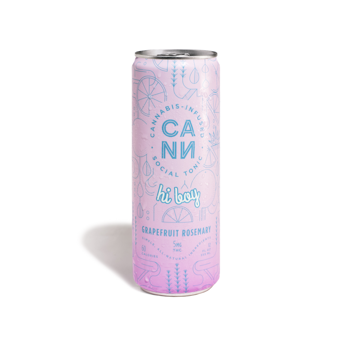 Photograph of Product: Cann | Grapefruit Rosemary | 12oz 4ct