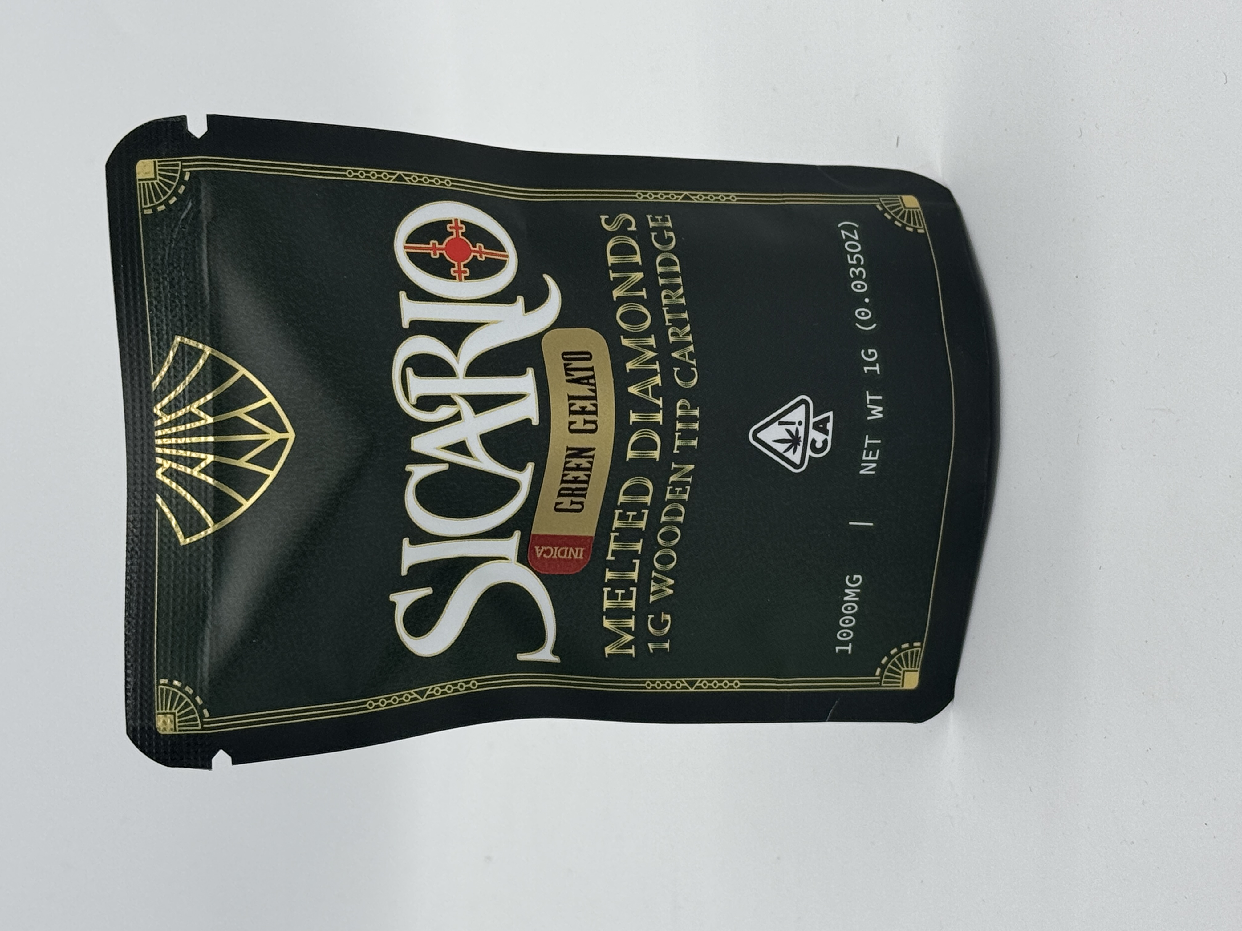 Photograph of product: Sicario 1G Liquid Diamond Cart - Green Gelato