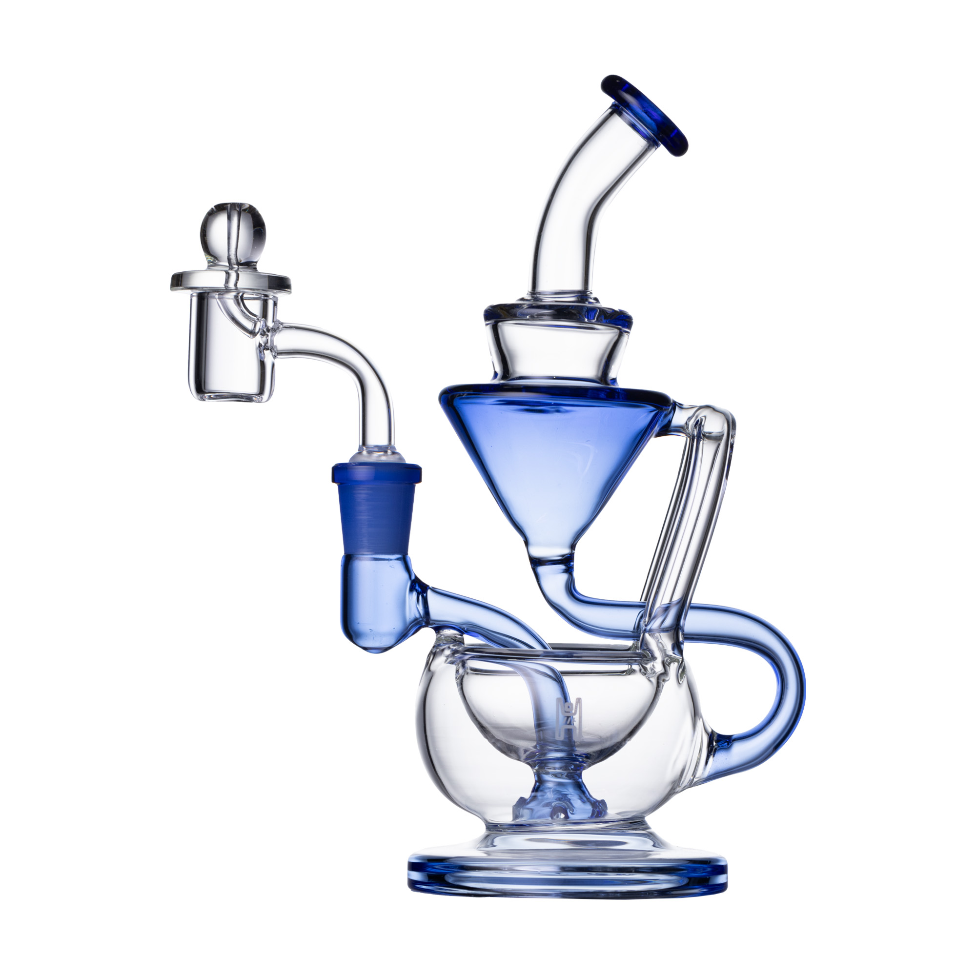 Photograph of product: HG | 8" Recycler Rig - Blue