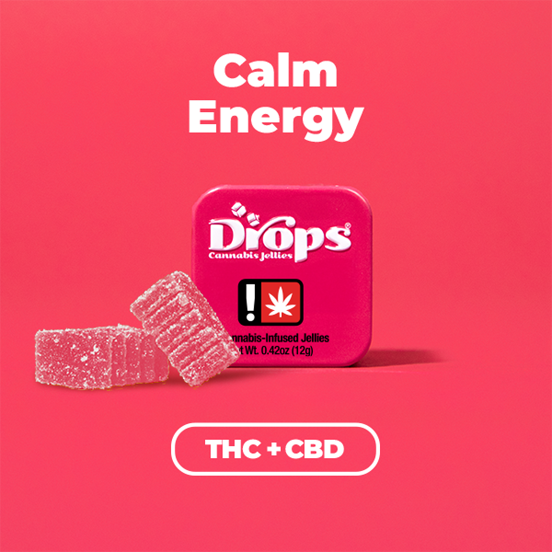 Photograph of product: Drops - Raspberry - 100mg 1:2 CBD/TH-oui Jellies