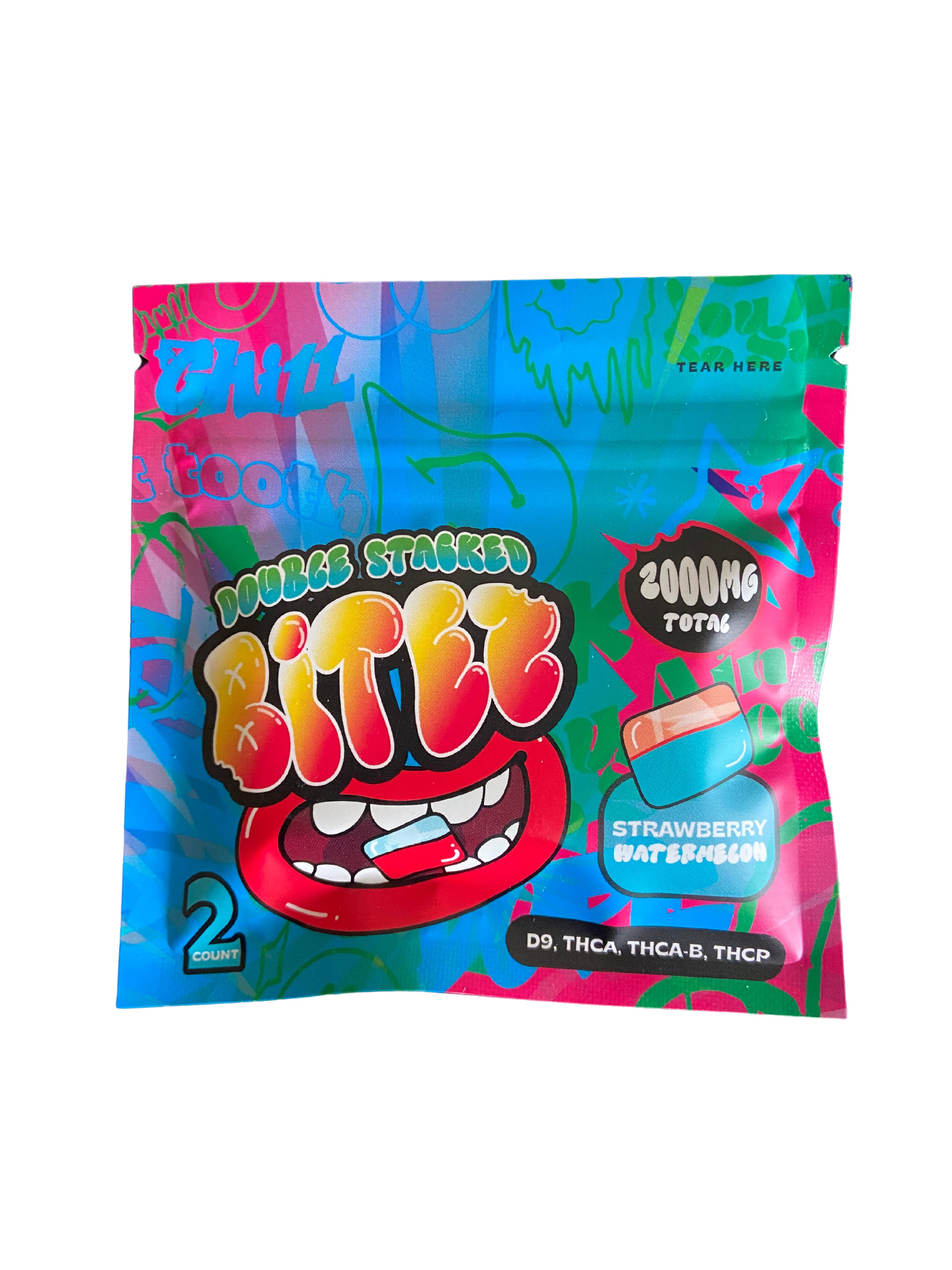 Photograph of product: Bites Strawberry Watermelon Hemp Derived