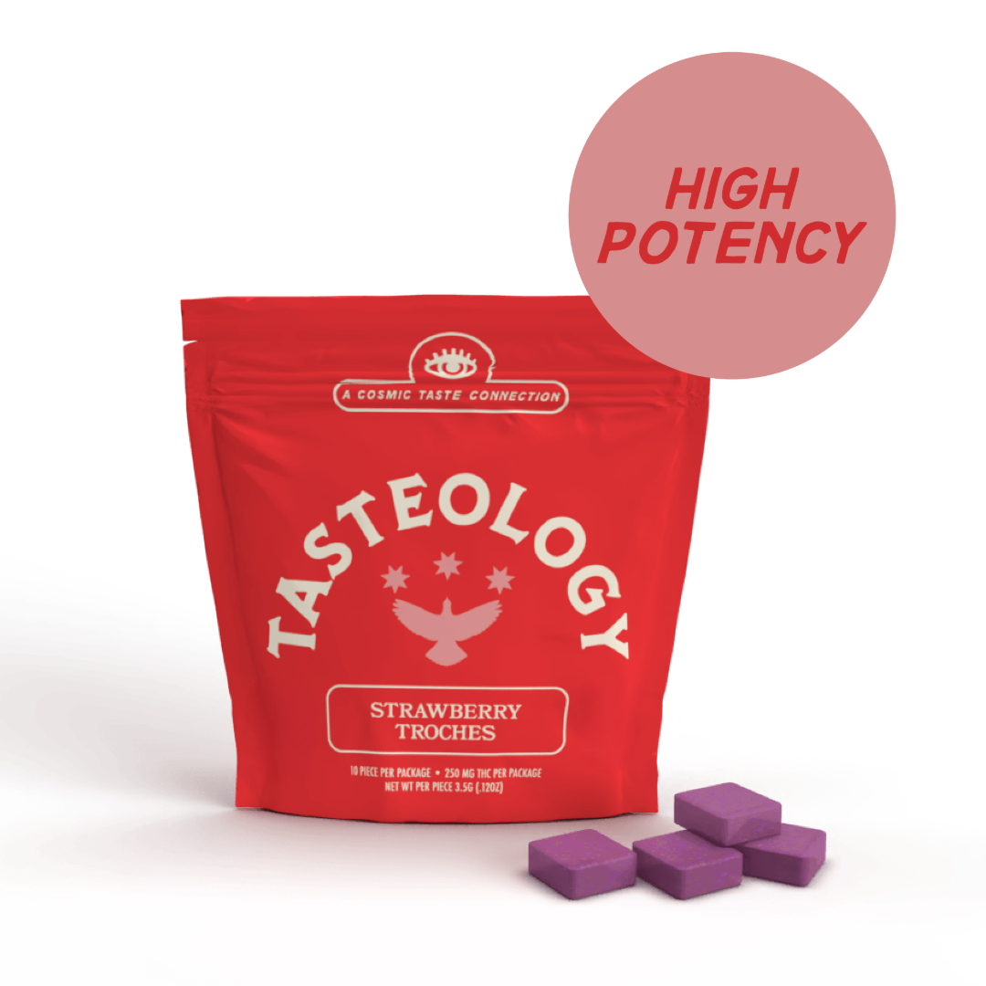 Photograph of product: Strawberry Troches 25mg/10pk (250mg)