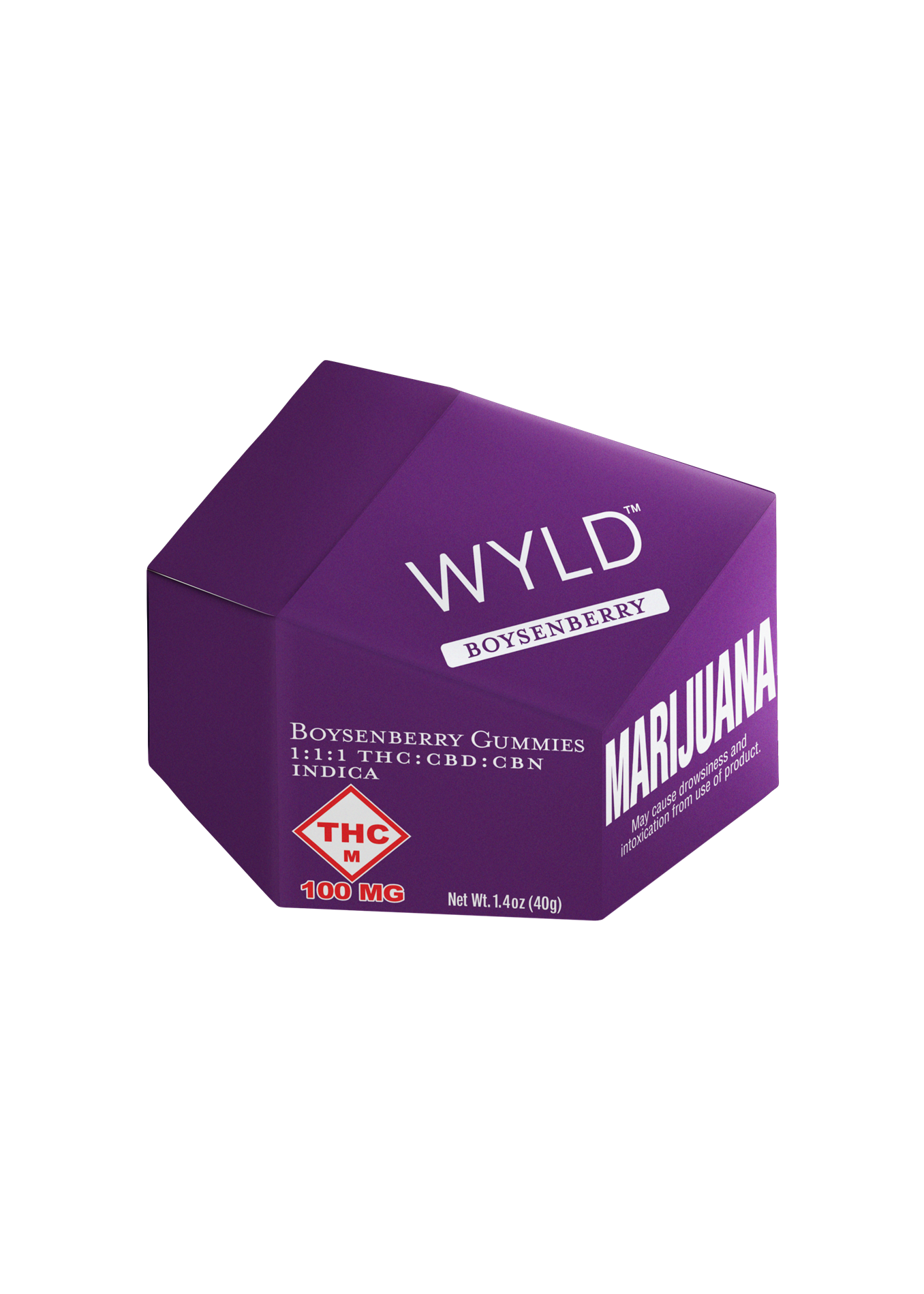 Photograph of product: Boysenberry 1:1:1 TH-oui/CBD/CBN Gumdrops | 100mg