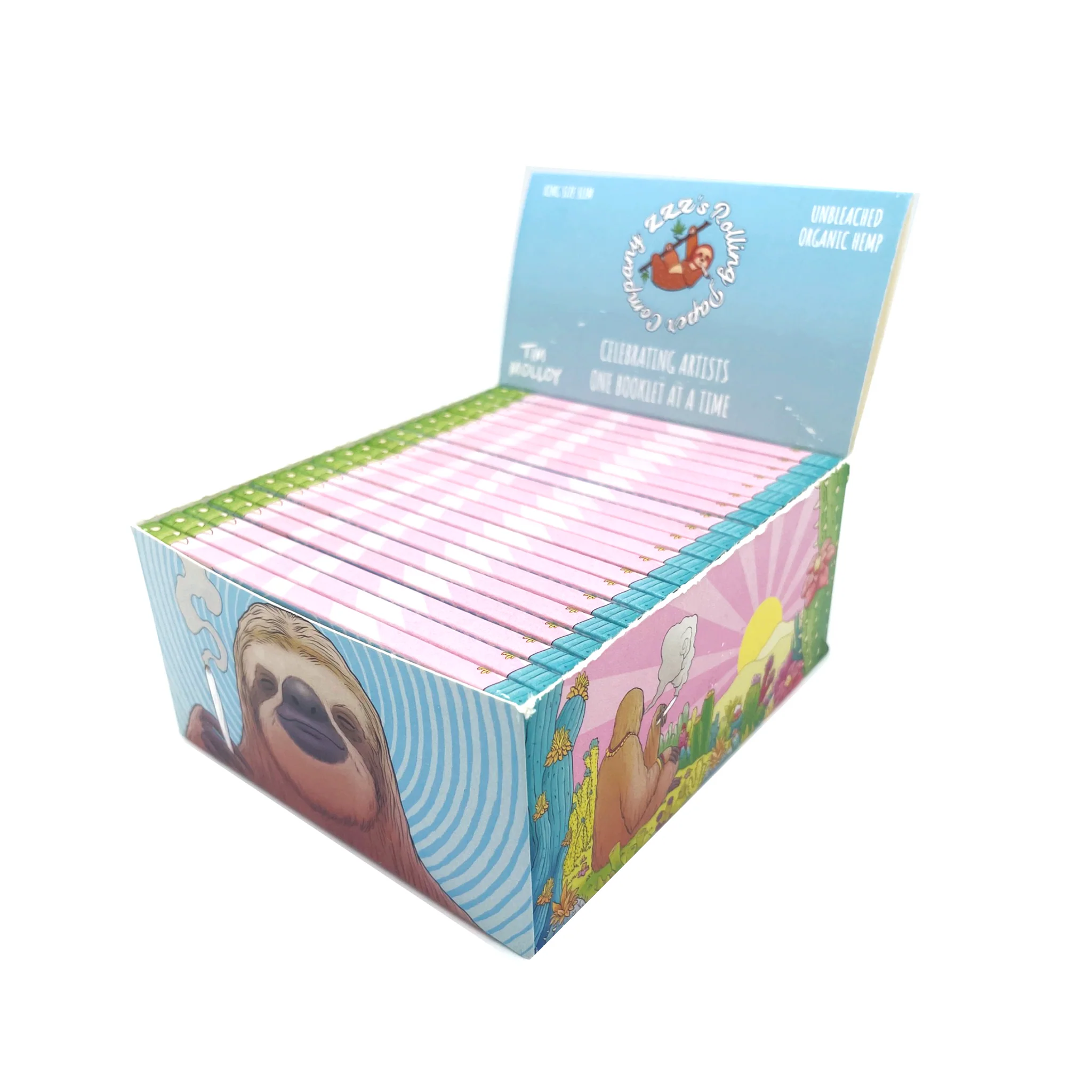 Photograph of product: ZZZ's Collective - King Size "Stoner Sloth" Slim Papers (32 Count + Filters)