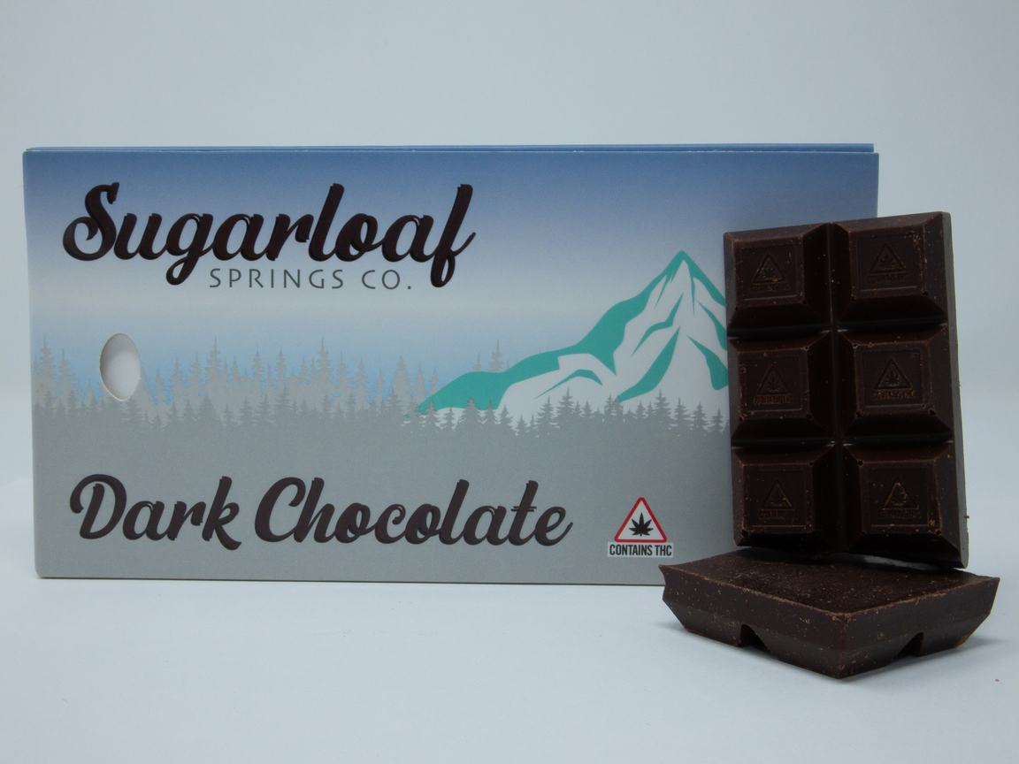 Photograph of product: SMS Dark Chocolate Bar 100mg