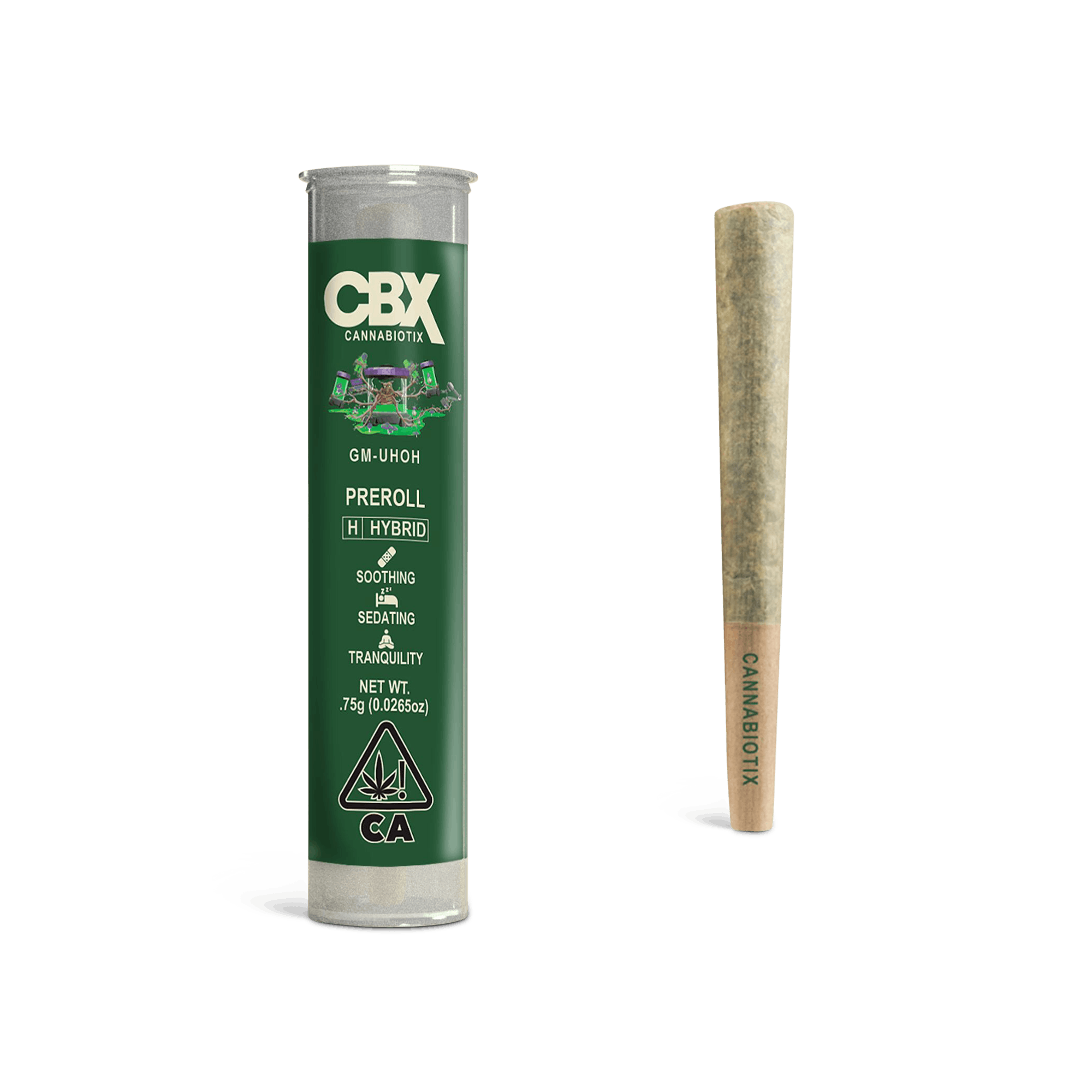 Photograph of product: Cannabiotix - GM-UHOH 0.75g Preroll