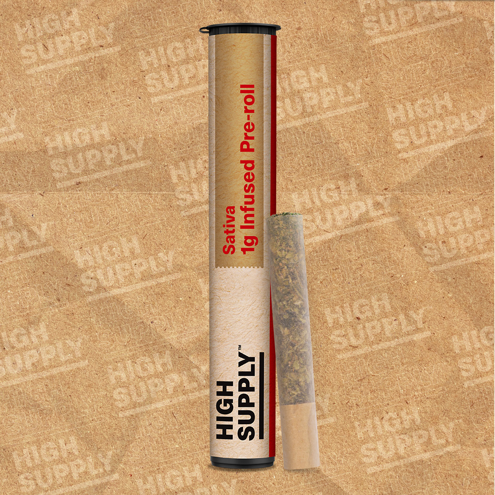 Photograph of product: High Supply Purple Churro (S) Infused Pre-Roll 1g