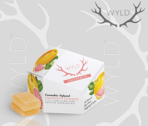 Photograph of Product: WYLD - Grapefruit 2:1:1 THC:CBC:CBG - 200mg Gummies (10x20mg)