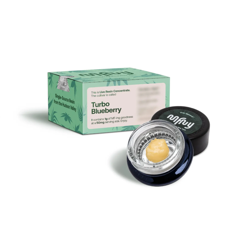Photograph of product: MFNY Live Resin Badder (1G) / Turbo Blueberry