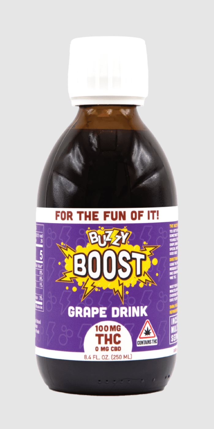 Photograph of product: Buzzy Boost Grape Drink 100mg