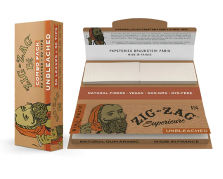 Photograph of product: Zig-Zag 1 1/4 Unbleached Rolling Papers