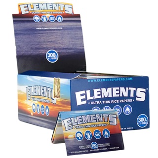Photograph of product: Elements 300's 1 1/4" Size Rolling Paper + Tips