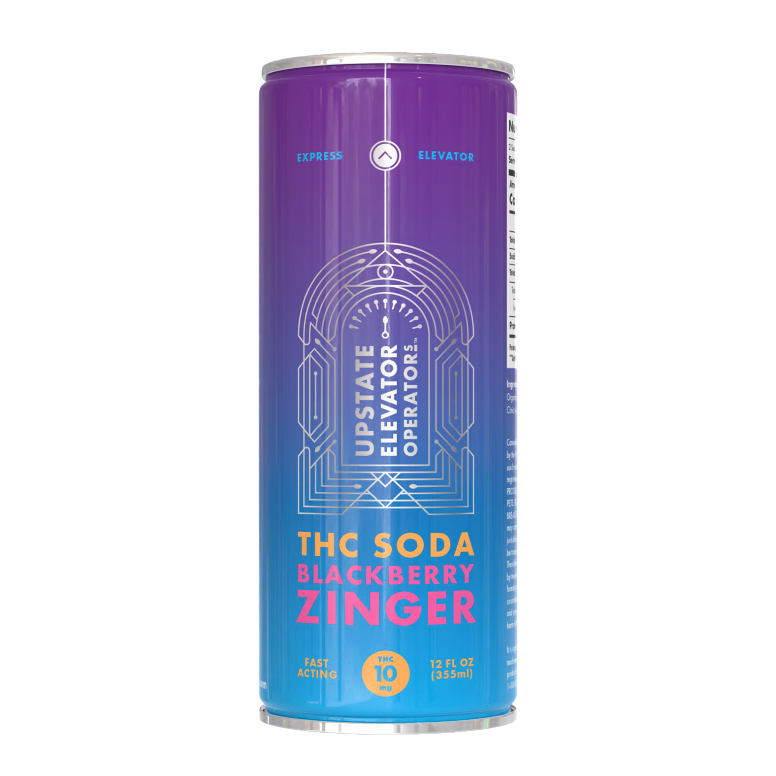 Photograph of product: 10mg Blackberry Zinger TH-oui Soda