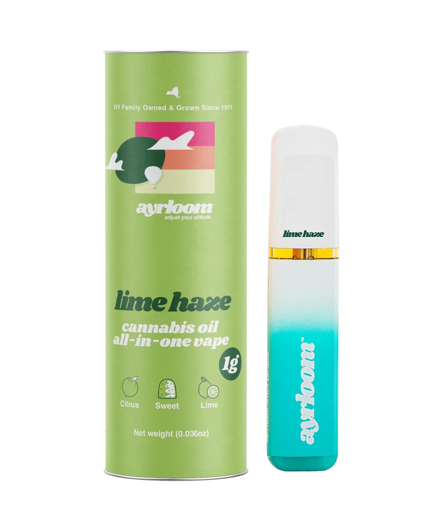 Photograph of product: Lime Haze AIO Disposable Vape | 1g