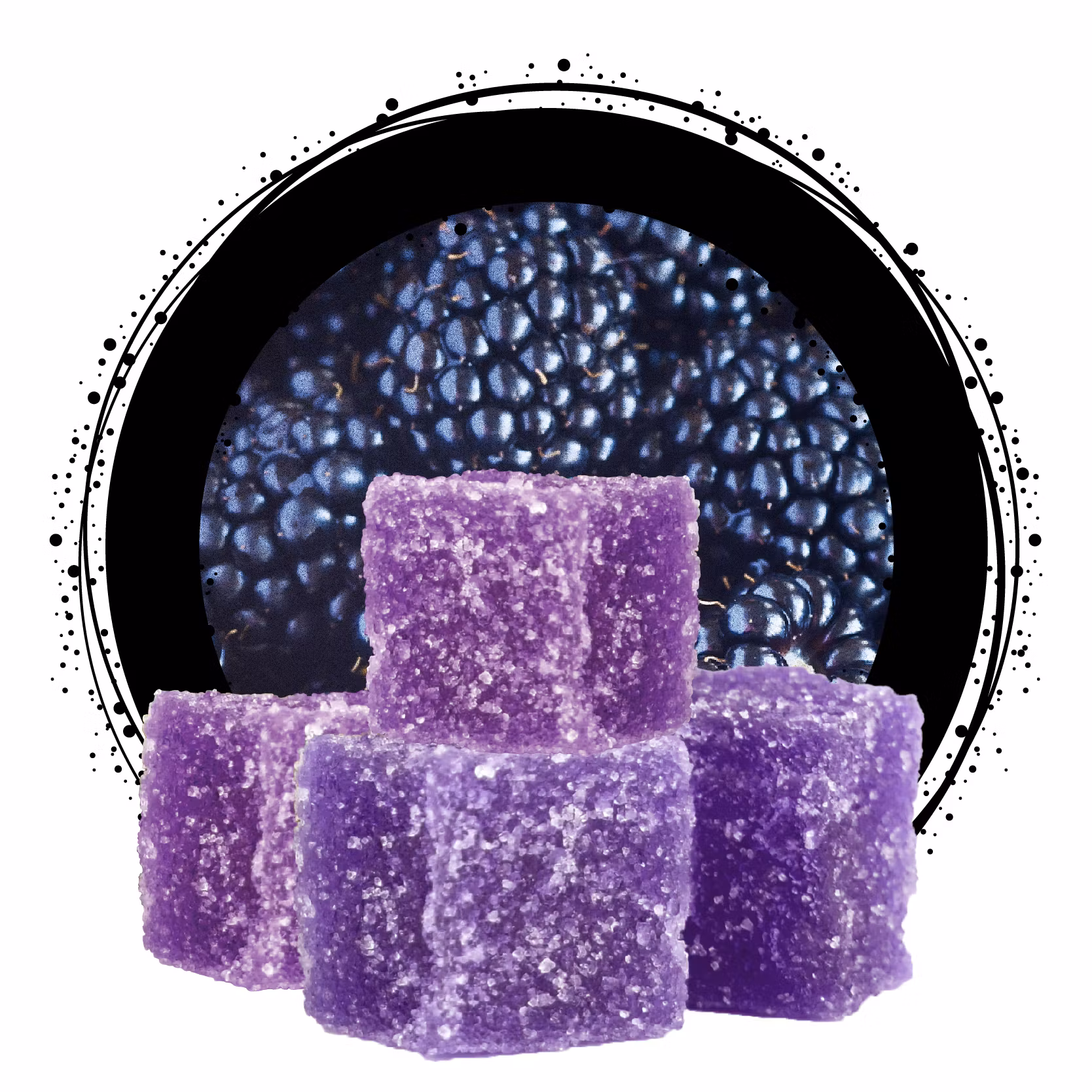 Photograph of product: Blackberry | Gummies | 20pk of 5mg*