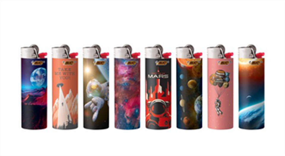 Photograph of product: Bic Maxi Lighter - Special Edition - Assorted Styles