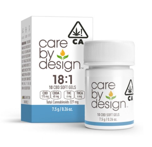 Photograph of product: Care By Design - Refresh Soft - Capsules - 18:1 CBD/TH-oui - 10ct - 6mg TH-oui