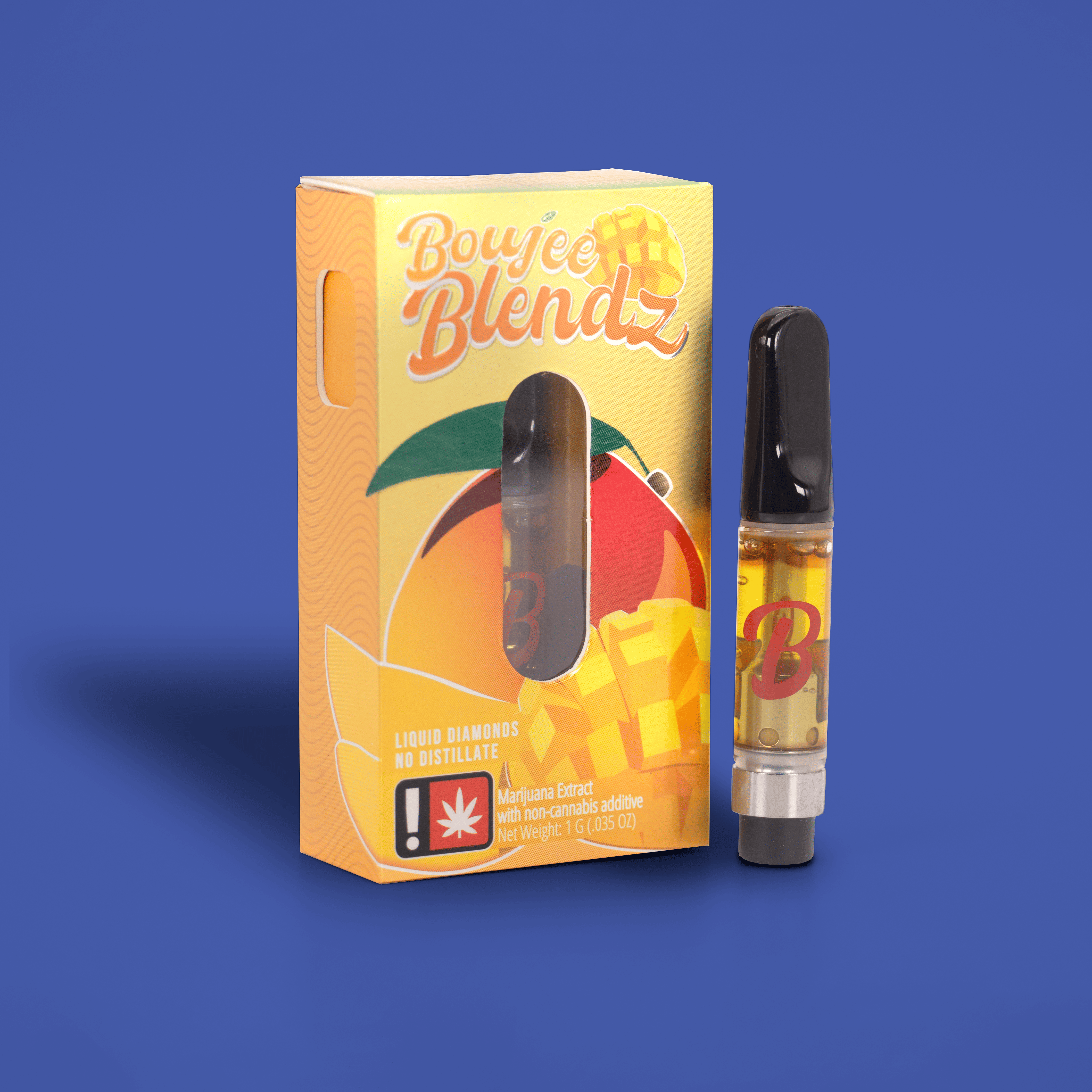 Photograph of product: Boujee Blendz 1g Flavored Cartridge  Mango