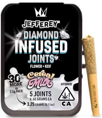Photograph of product: Cereal Milk [H] - 3.25G Jefferey Infused Prerolls 5PK