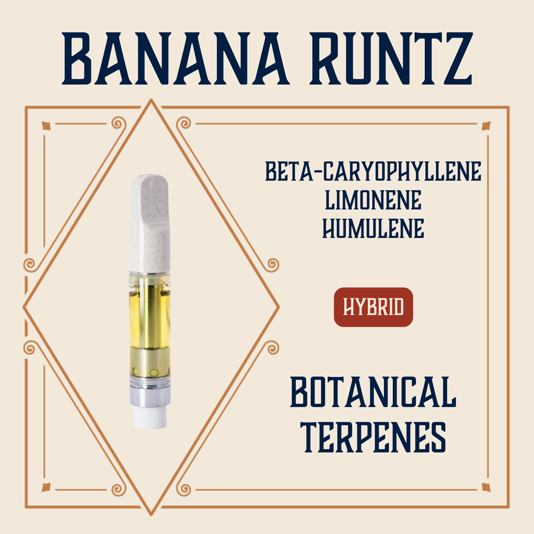 Photograph of product: Banana Runtz Botanical Cartridge | 1g