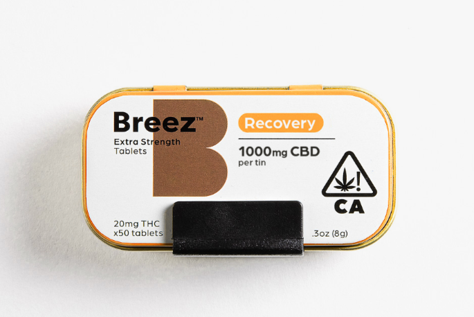 Photograph of product: RECOVERY EXTRA STRENGTH -  CBD - 0.01 MG - 50 PACK