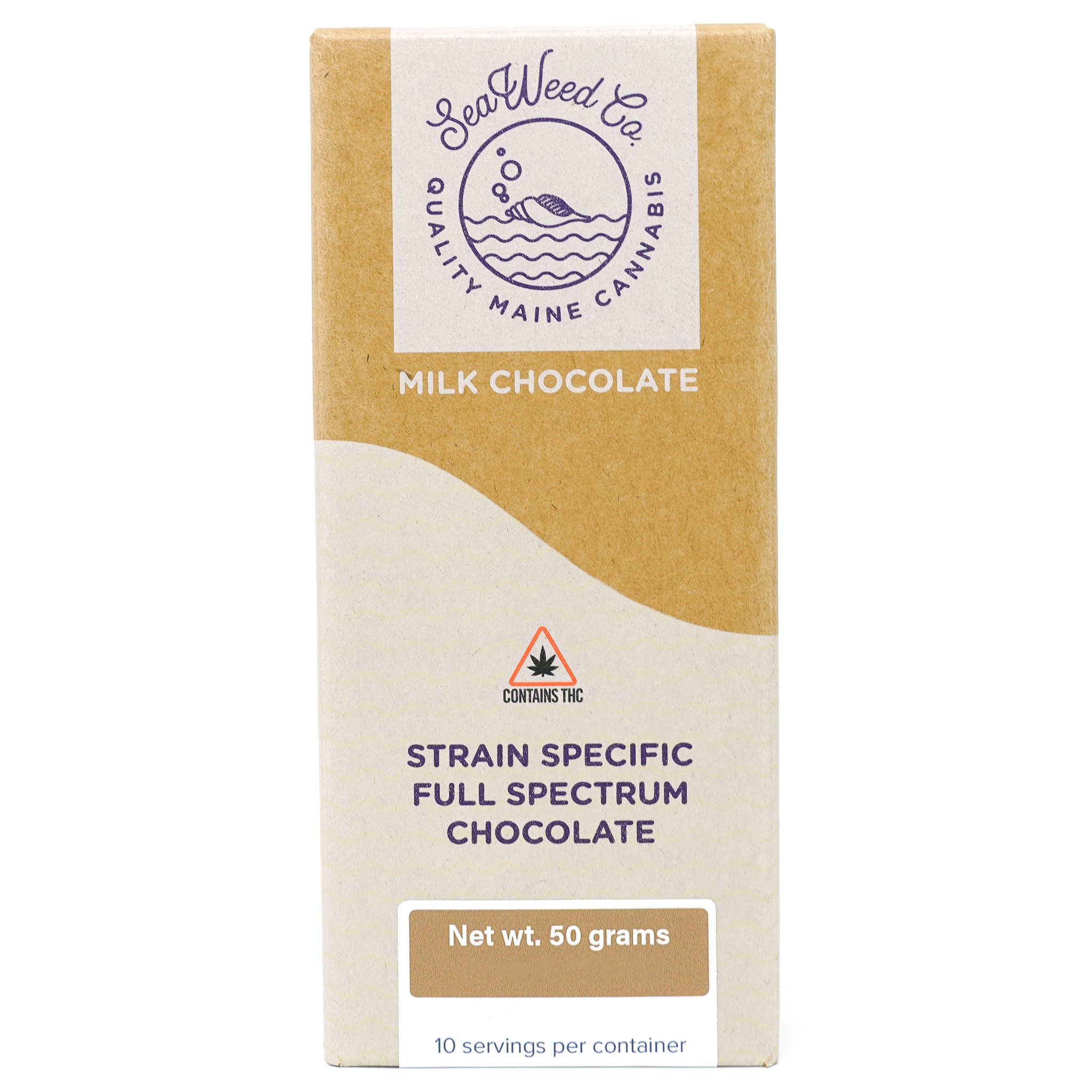 Photograph of product: SWC - Dive Bomb - Puffed Quinoa - Milk Chocolate Bar - 100mg