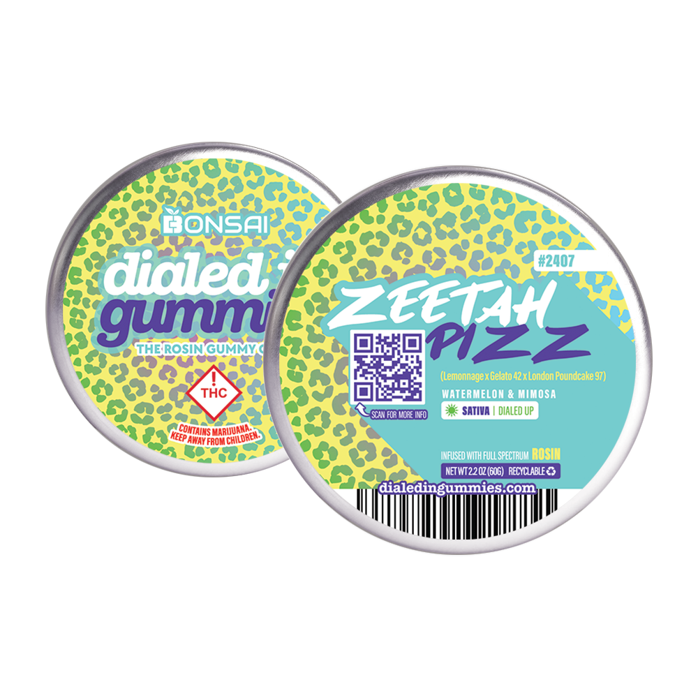 Photograph of product: Dialed In Zeetah Pizz (S) Gummies 100mg