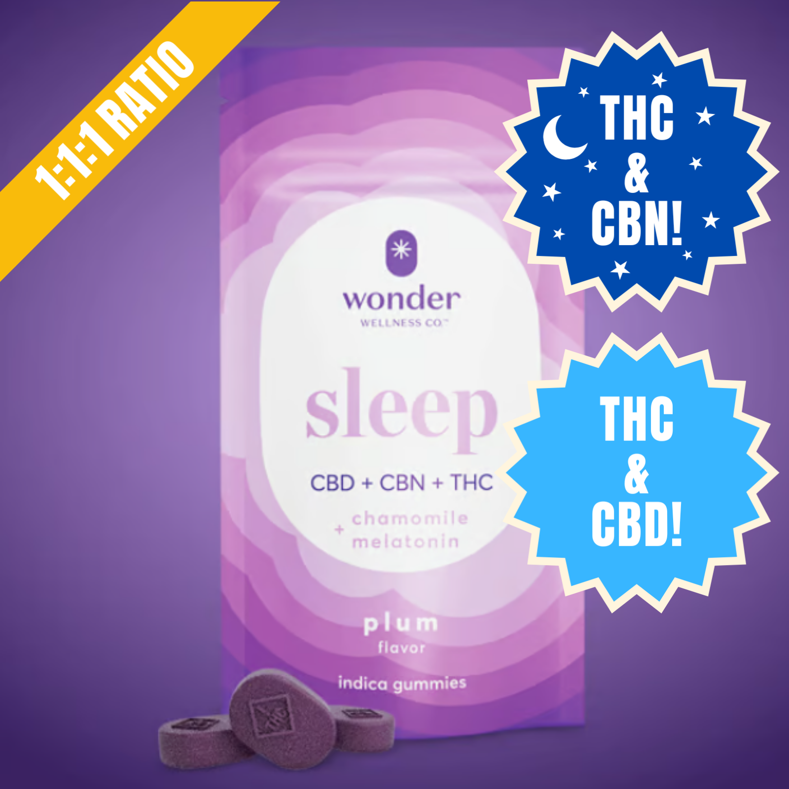 Photograph of product: SLEEP PLUM GUMMIES | 20PK | 100MG