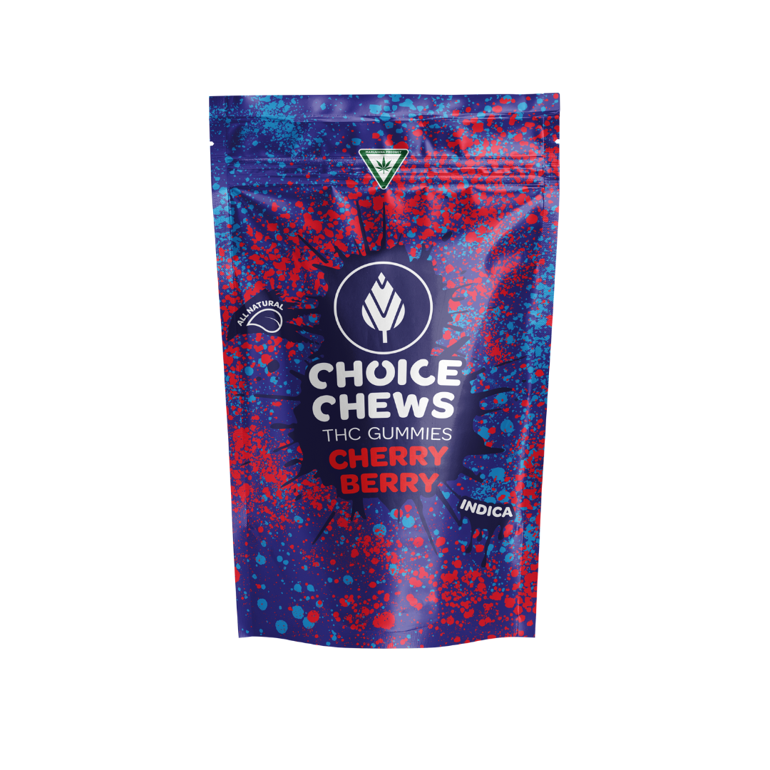 Photograph of product: Choice | Chews Cherry Berry Gummies | 10x20mg | 200mg
