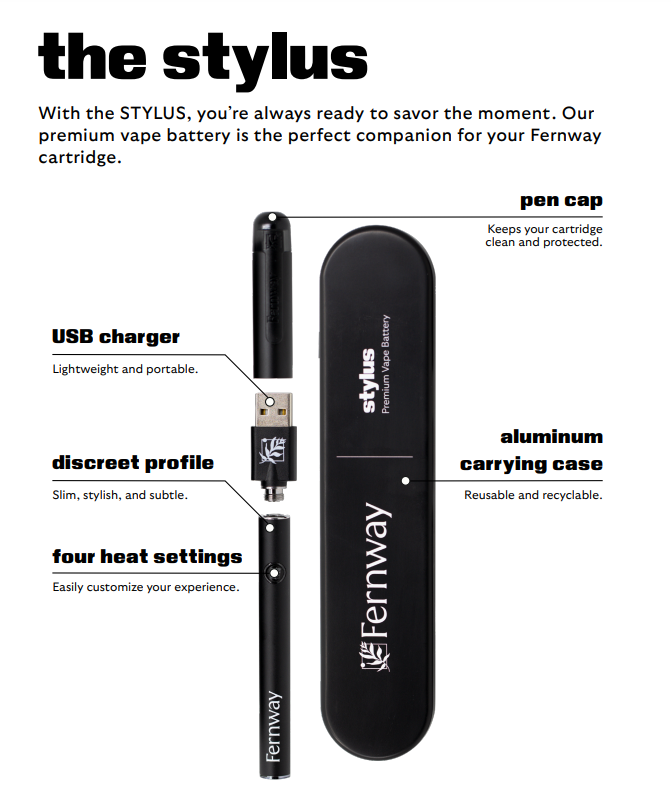 Photograph of product: Fernway - Stylus Battery Kit 510 Thread