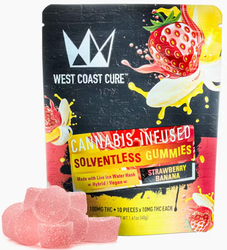 Photograph of product: STRAWBERRY BANANA HASH GUMMIES