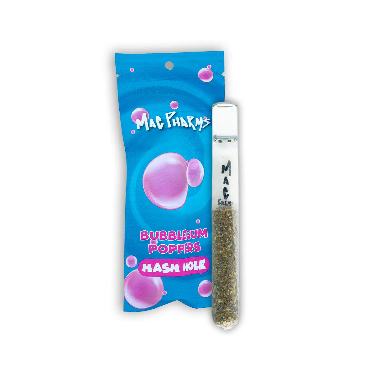 Photograph of product: Mac Pharms | Cotton Candy Swyrl 1G Donut  | 1g au chocolat Hole flower; 0.2g Live Rosin)