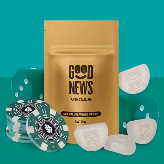 Photograph of product: Vegas Sparkling White Grape w/ Caffeine Gummies | 100mg/20pc