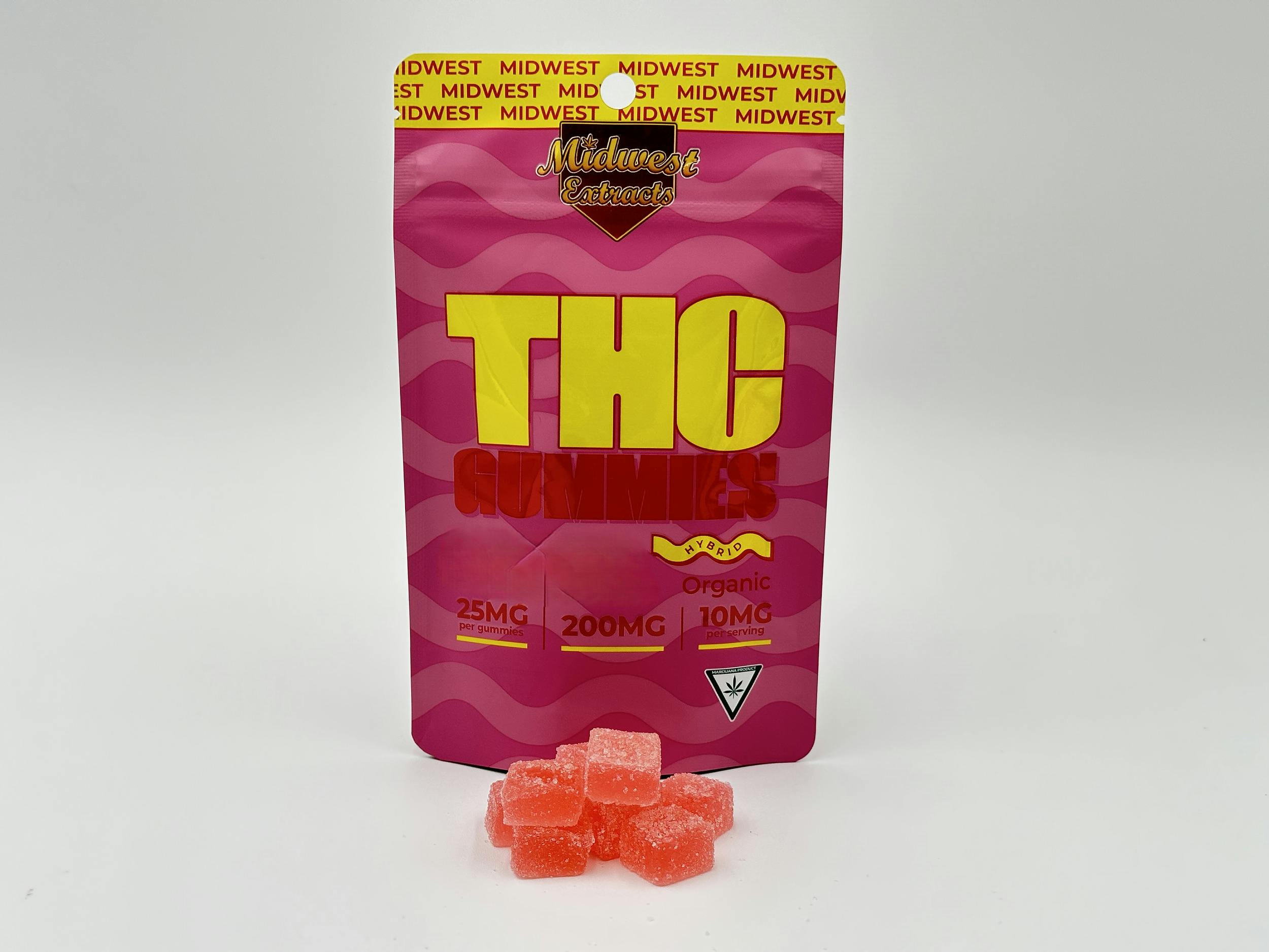 Photograph of product: Midwest Extracts | 200mg Gummies | Rainbow