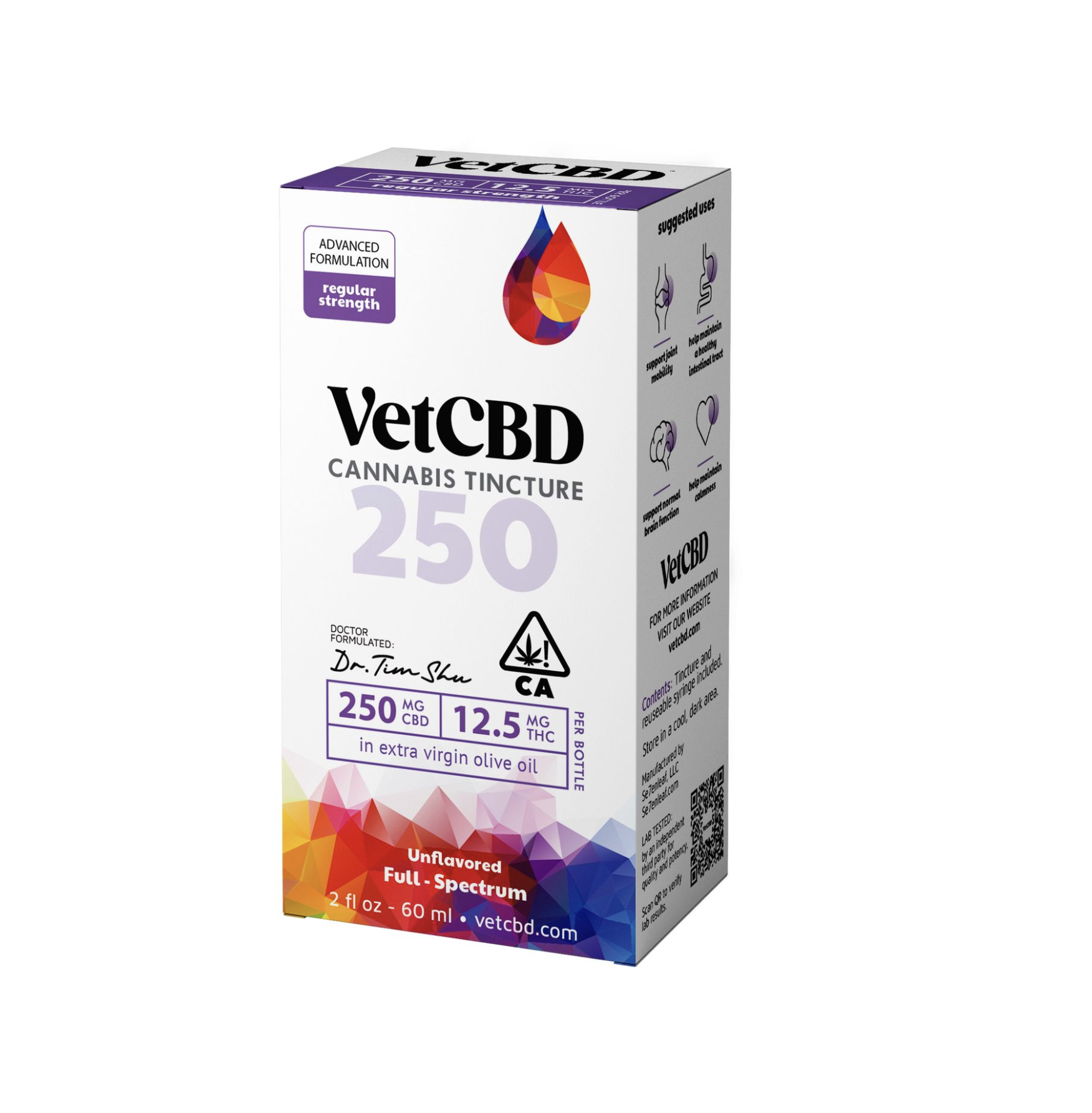 Photograph of product: 20:1 250MG CBD 12.5MG TH-oui 60 ML TINCTURE