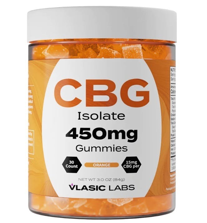 Photograph of product: Vlasic | 450mg CBG Isolate Gummies | Orange