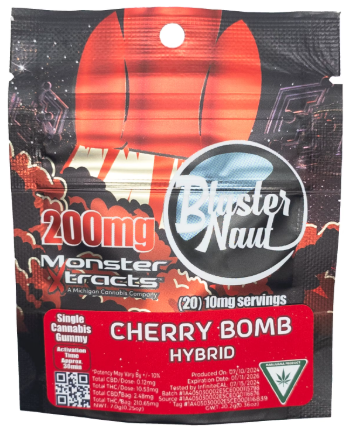 Photograph of product: Monster   200mg Blaster Naut   Cherry Bomb