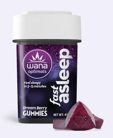 Photograph of product: Wana Fast Asleep Gummies