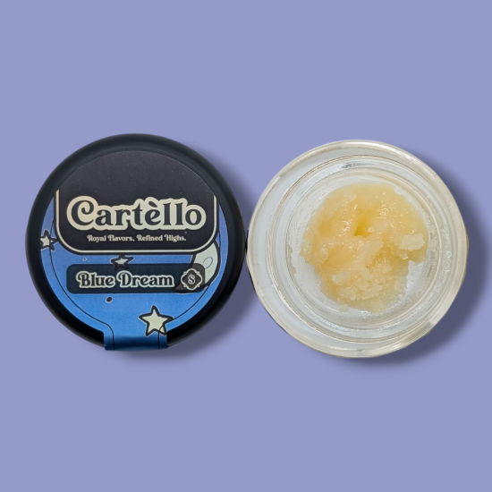 Photograph of product: Cartello BLUE DREAM (hyb) 1g TH-ouiA BATTER