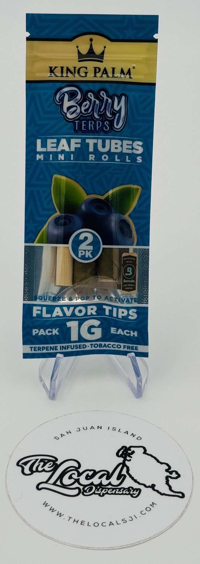 Photograph of product: KING PALM Berry Terps Blunt Wrap 2pk