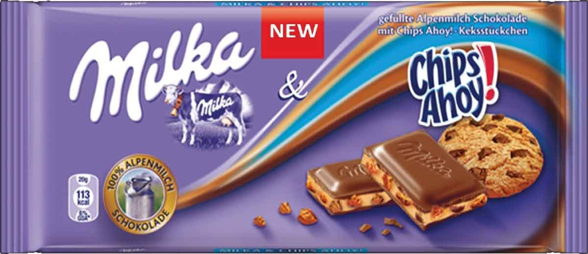 Photograph of product: Milka Chocolate Bar - Chips Ahoy (Europe)