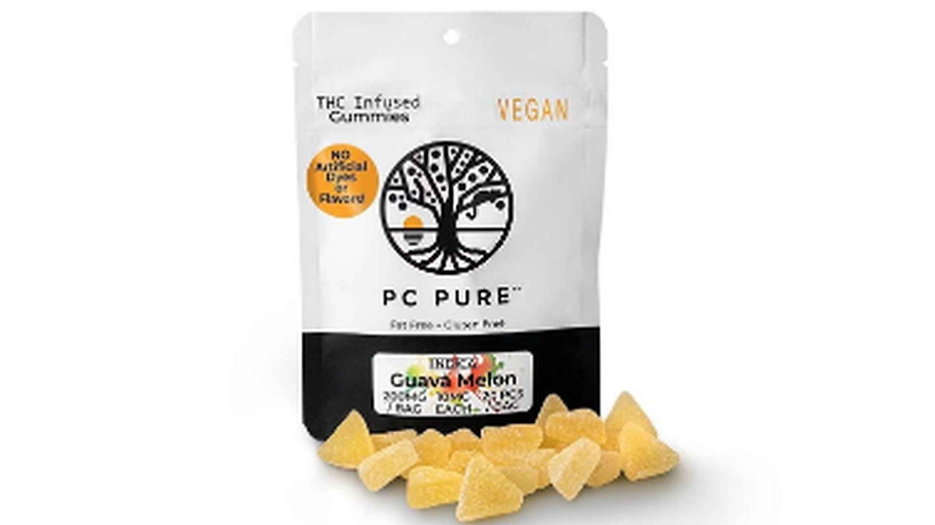 Photograph of product: (REC) PC Pure Guava Melon 200mg Gummies