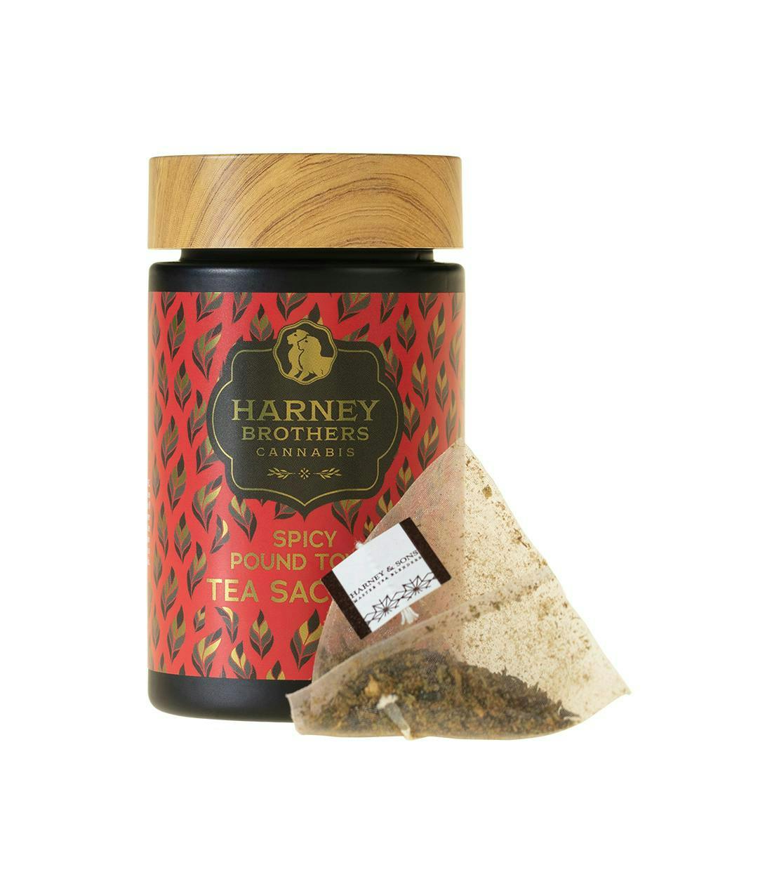 Photograph of product: Spicy Pound Town Tea Sachets | 50mg 5pk