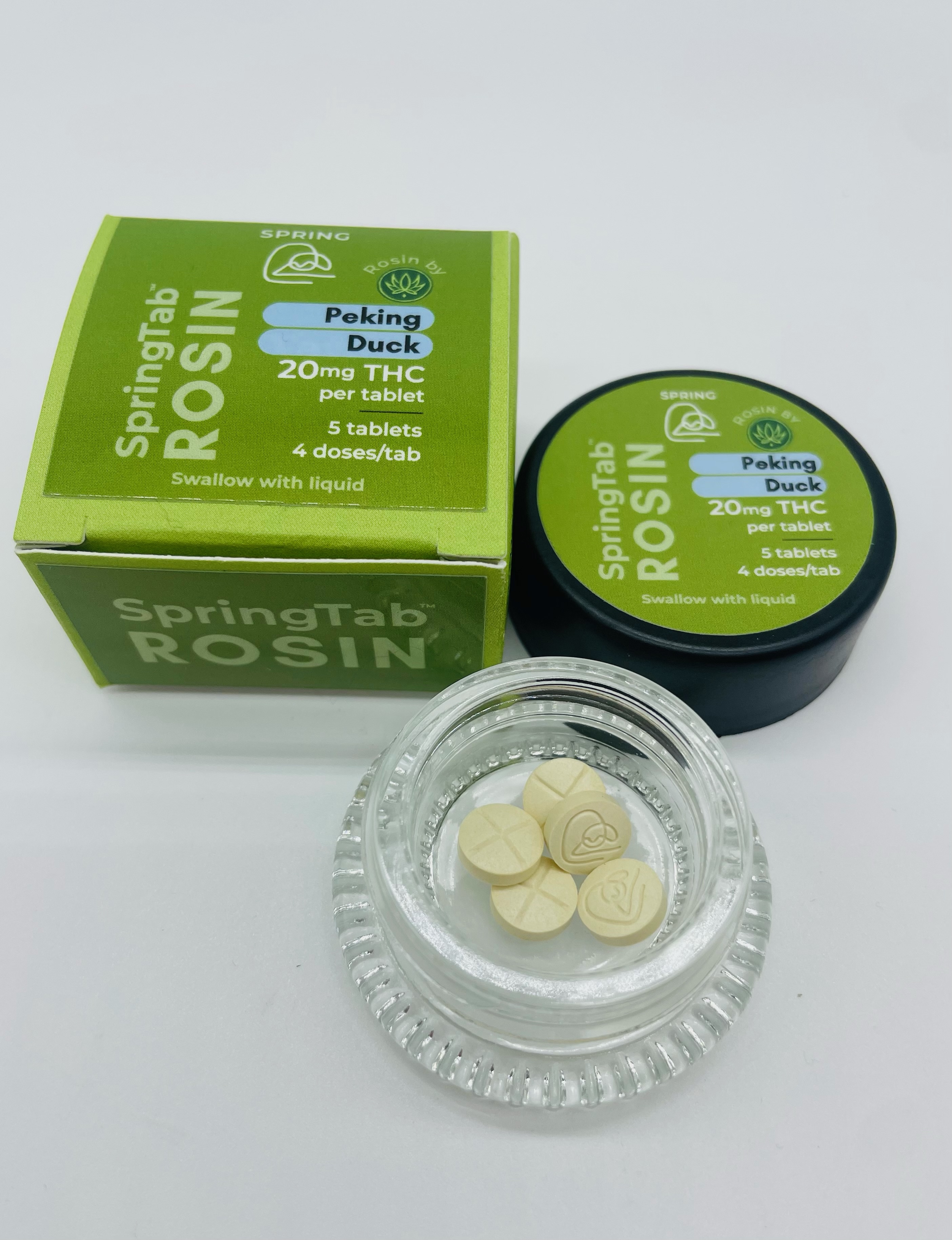 Photograph of product: SpringTab Rosin - Peking Duck | Edible | 5mg x 20