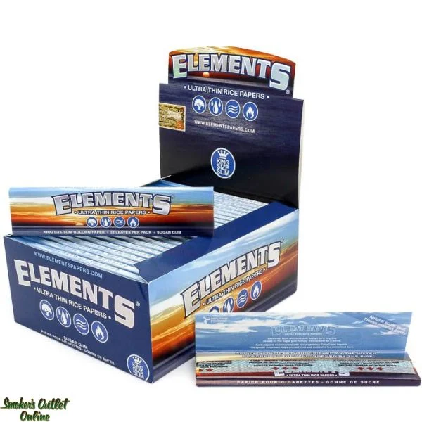 Photograph of product: Elements - King Slim - Rolling Papers - Pink