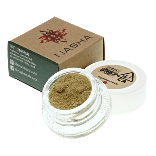 Photograph of product: Nasha | Kush Crashers Green Unpressed au chocolat | 1g